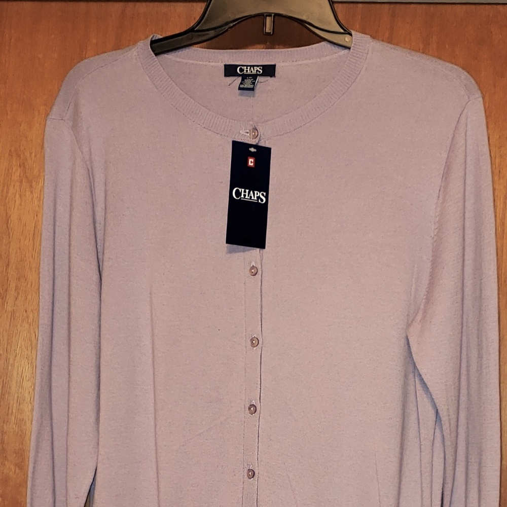 Chaps Women's Lightweight Purple Sweater